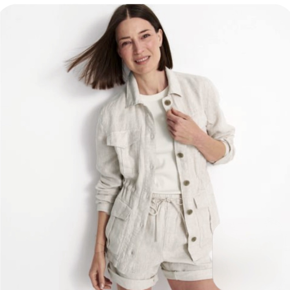 Land’s End Linen Shirt Jacket MP. NWOT